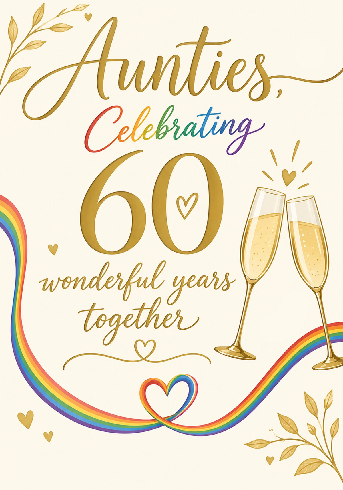 Anniversary - Personalised Card — with punch holes