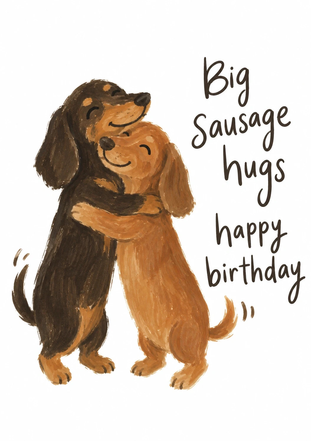 Birthdays - Personalised Card — with punch holes