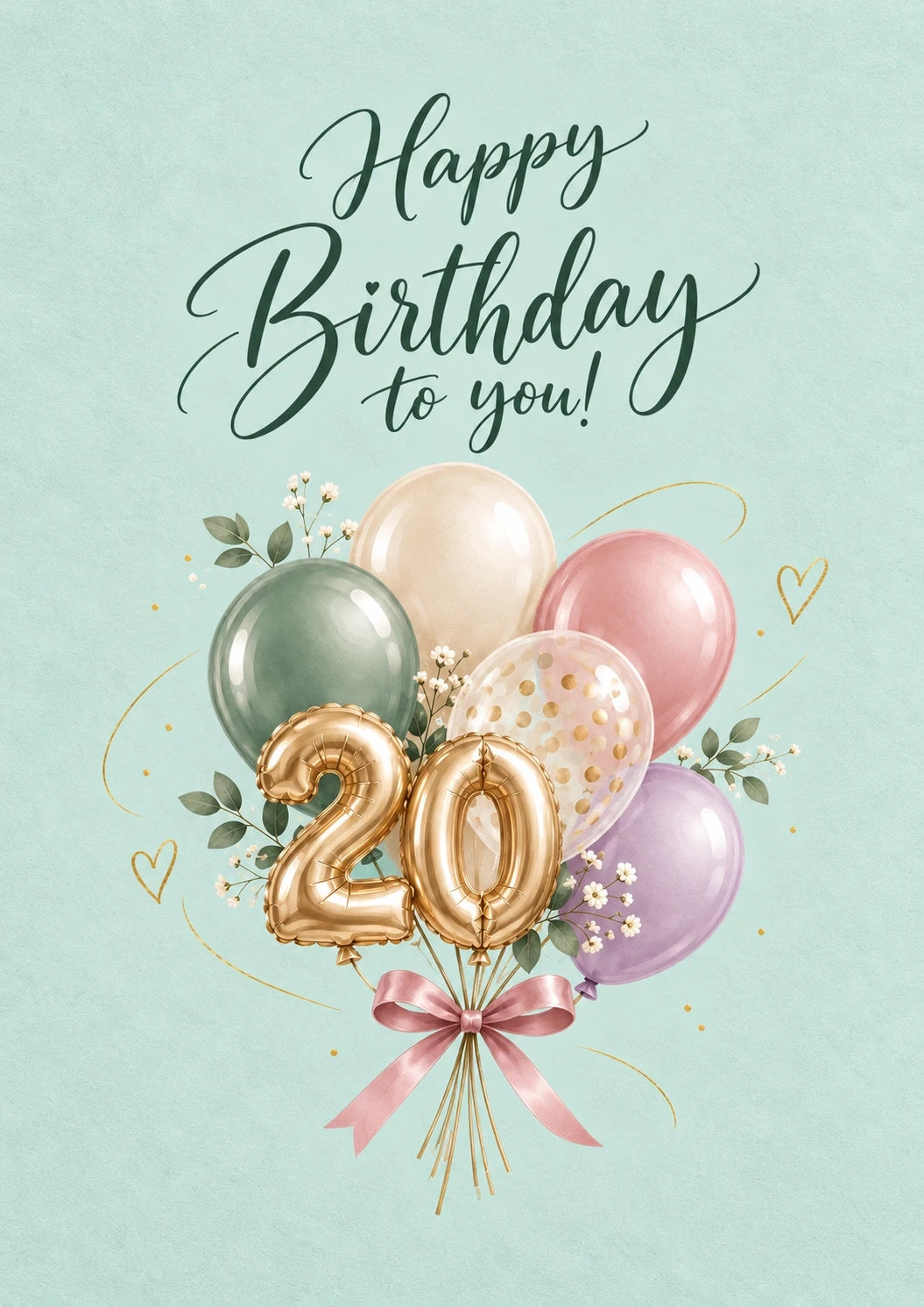 Birthdays - Personalised Card — with punch holes
