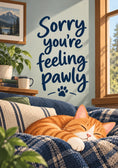 Load image into Gallery viewer, Get well soon! - Personalised Card — with punch holes
