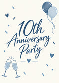 Load image into Gallery viewer, Anniversary - Personalised Card — with punch holes
