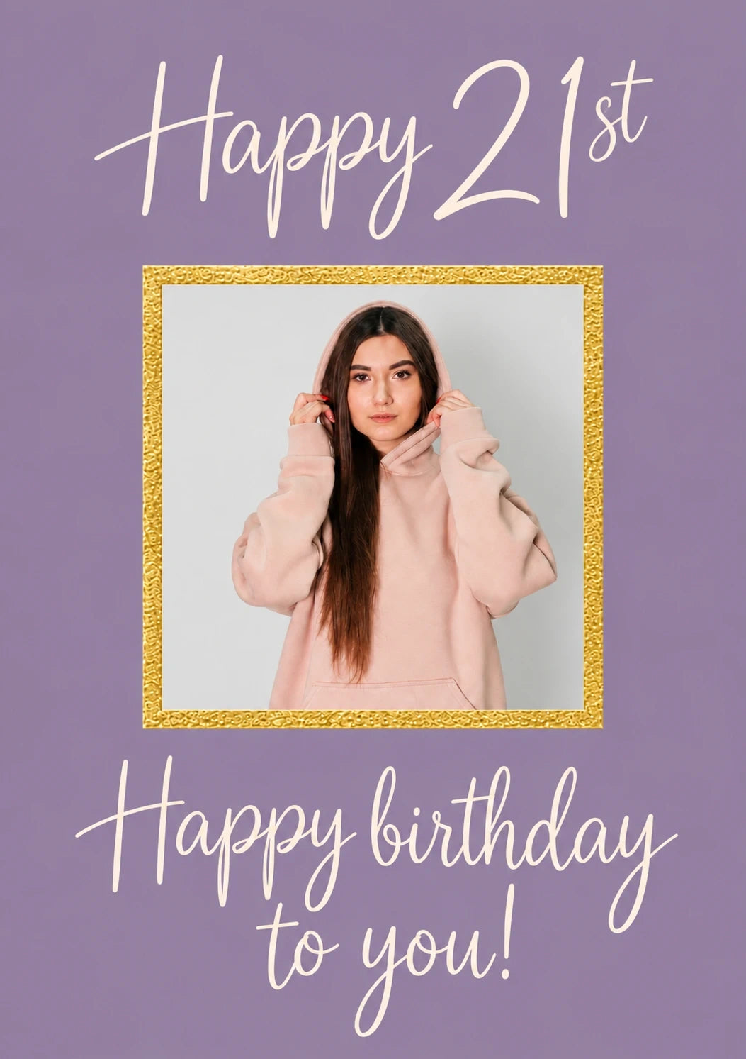 Birthdays - Personalised Card — with punch holes
