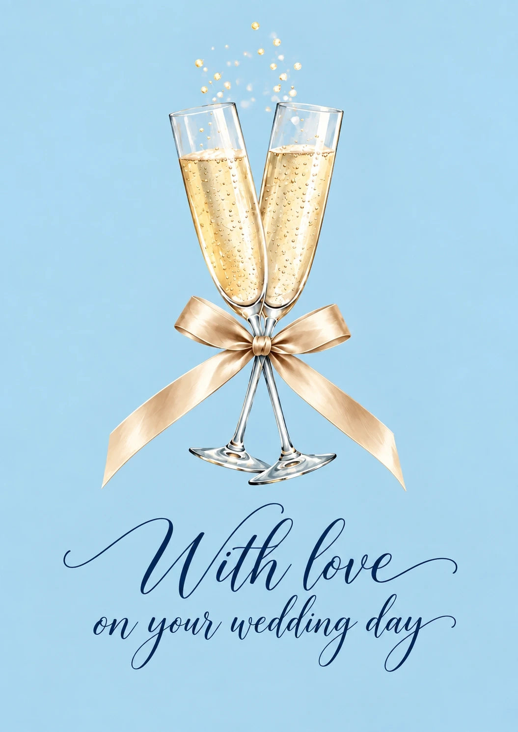Weddings - Personalised Card — with punch holes