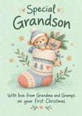 Load image into Gallery viewer, Christmas - Personalised Card — with punch holes
