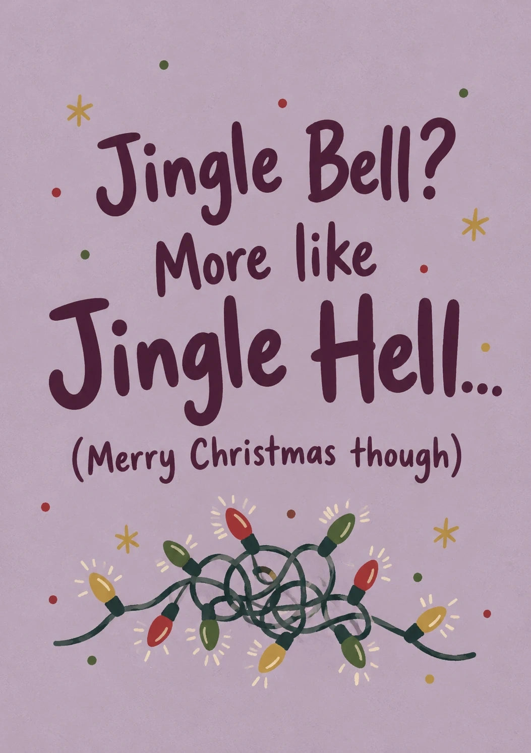 Christmas - Personalised Card — with punch holes