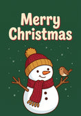 Load image into Gallery viewer, Christmas - Personalised Card — with punch holes
