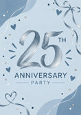 Load image into Gallery viewer, Anniversary - Personalised Card — with punch holes
