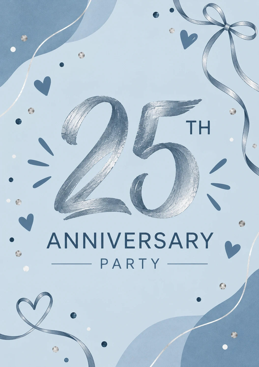 Anniversary - Personalised Card — with punch holes