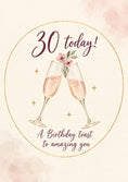 Load image into Gallery viewer, Birthdays - Personalised Card — with punch holes
