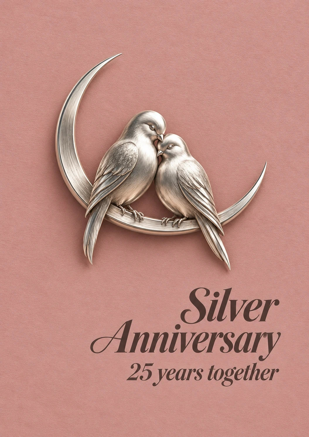 Anniversary - Personalised Card — with punch holes