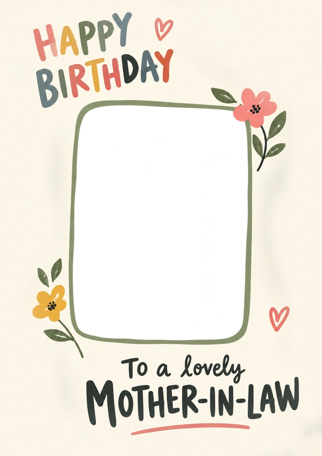 Birthdays - Personalised Card — with punch holes