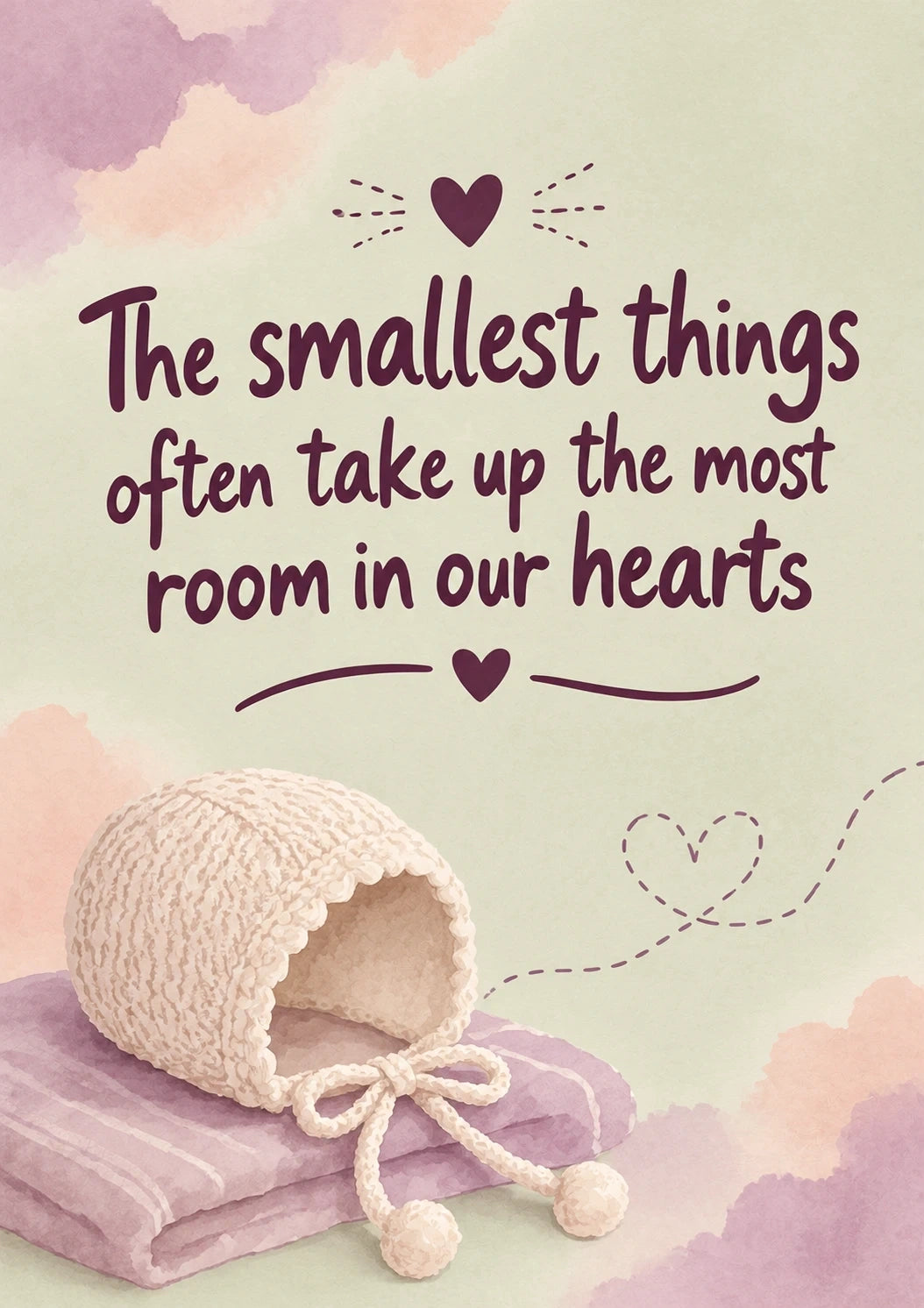 New baby - Personalised Card — with punch holes