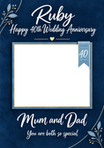 Load image into Gallery viewer, Anniversary - Personalised Card — with punch holes
