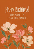 Load image into Gallery viewer, Birthdays - Personalised Card — with punch holes
