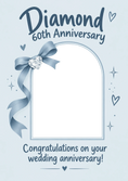 Load image into Gallery viewer, Anniversary - Personalised Card — with punch holes

