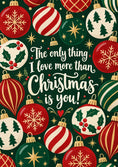 Load image into Gallery viewer, Christmas - Personalised Card — with punch holes
