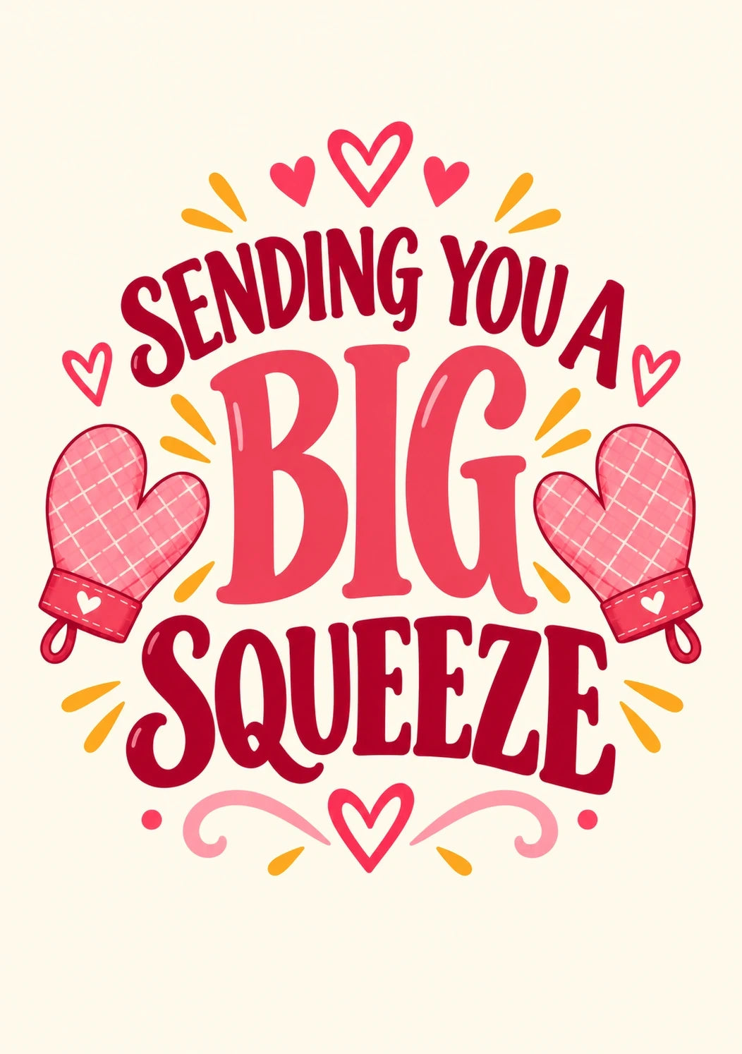 Get well soon! - Personalised Card — with punch holes