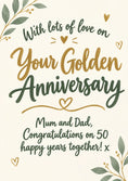 Load image into Gallery viewer, Anniversary - Personalised Card — with punch holes
