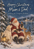 Load image into Gallery viewer, Christmas - Personalised Card — with punch holes
