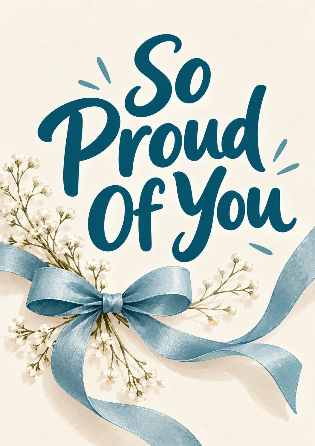 Congratulations - Personalised Card — with punch holes