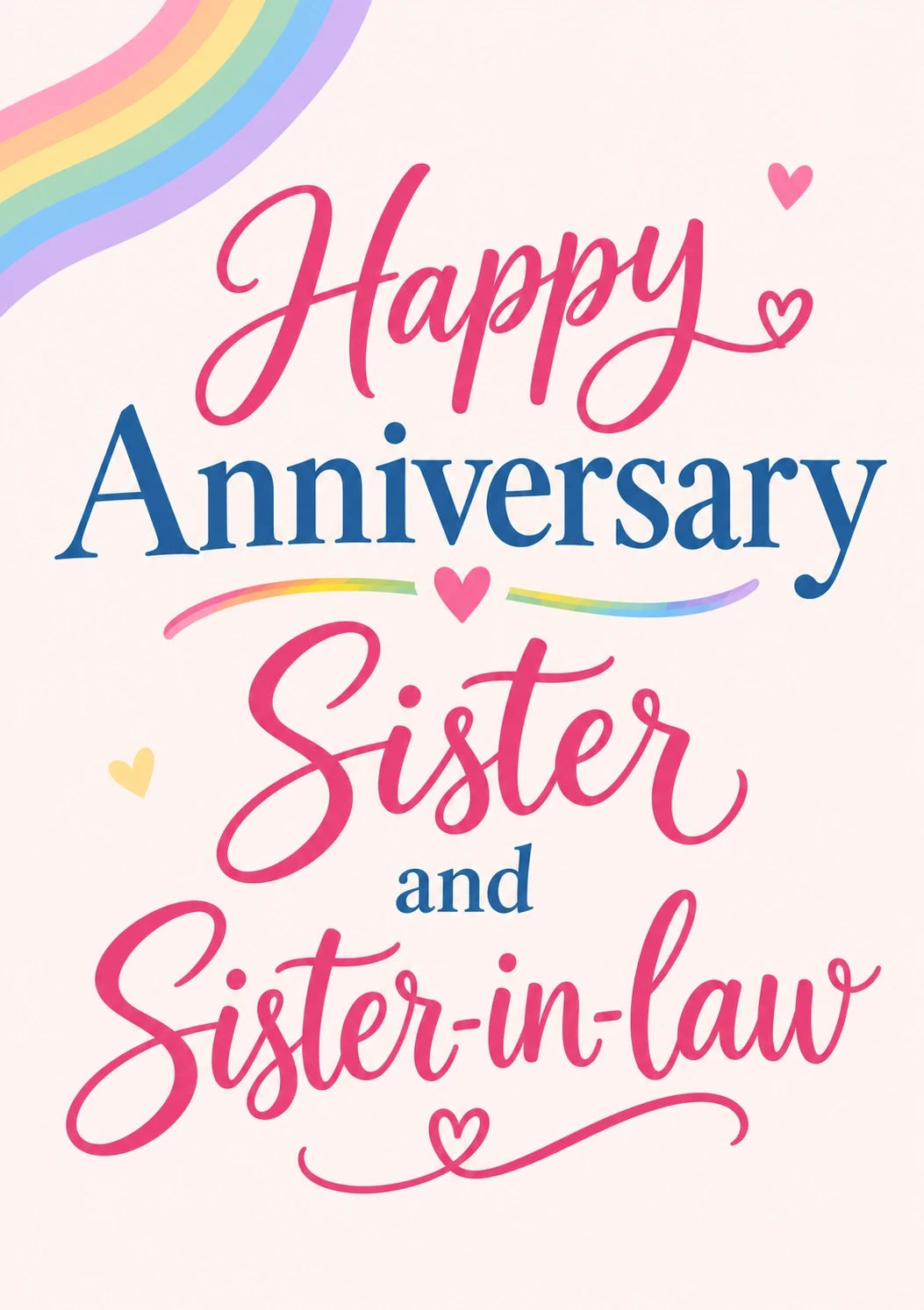 Anniversary - Personalised Card — with punch holes