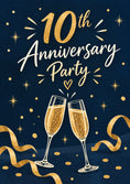 Load image into Gallery viewer, Anniversary - Personalised Card — with punch holes
