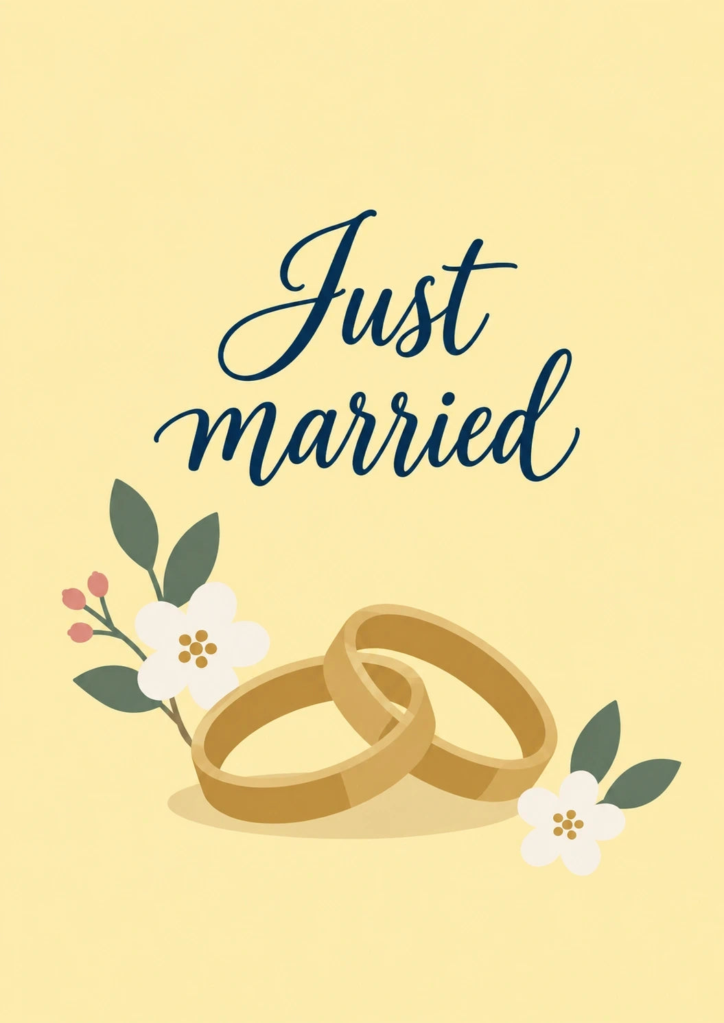 Weddings - Personalised Card — with punch holes