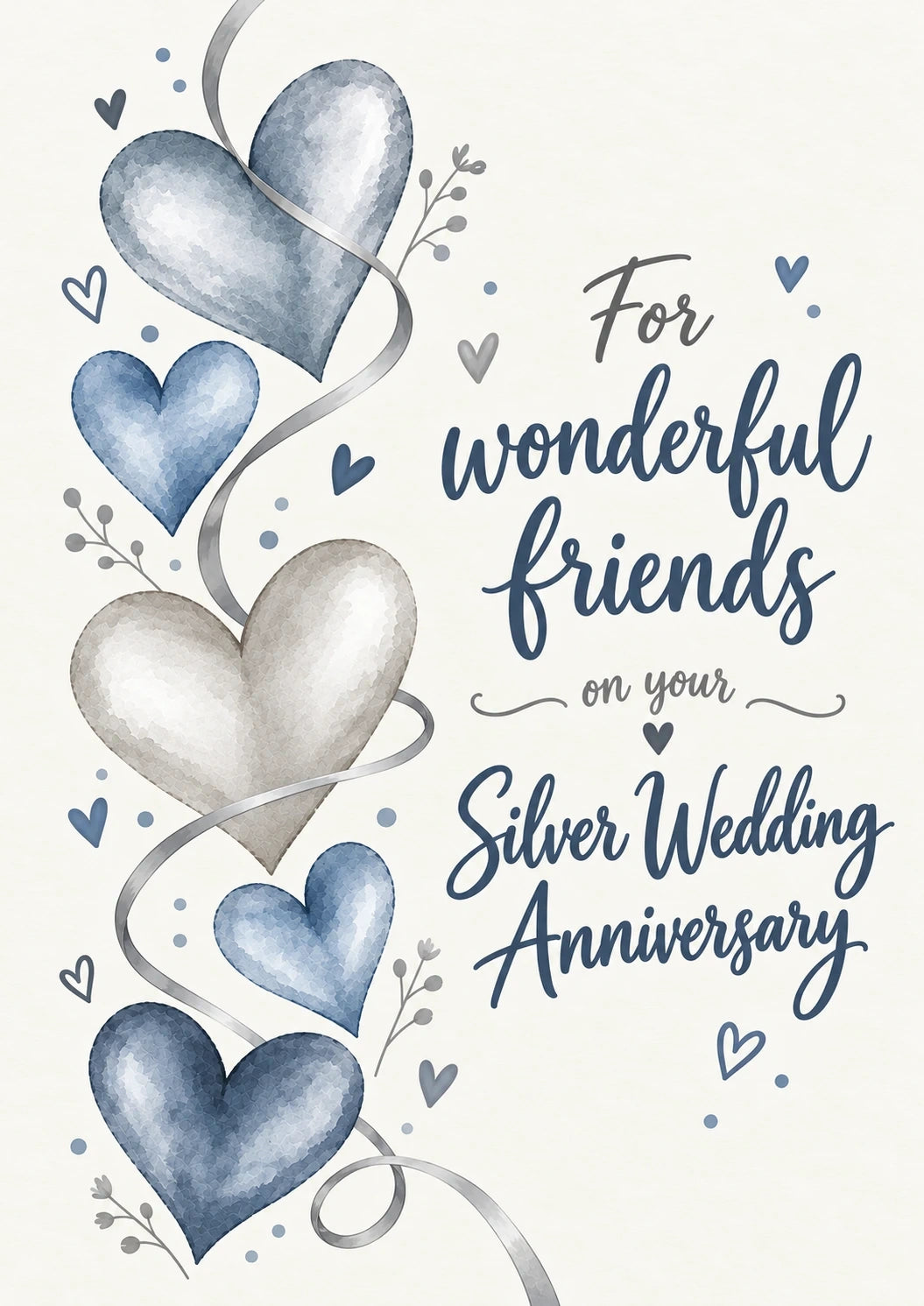 Anniversary - Personalised Card — with punch holes