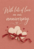 Load image into Gallery viewer, Anniversary - Personalised Card — with punch holes
