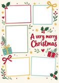 Load image into Gallery viewer, Christmas - Personalised Card — with punch holes
