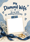 Load image into Gallery viewer, Anniversary - Personalised Card — with punch holes
