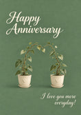 Load image into Gallery viewer, Anniversary - Personalised Card — with punch holes
