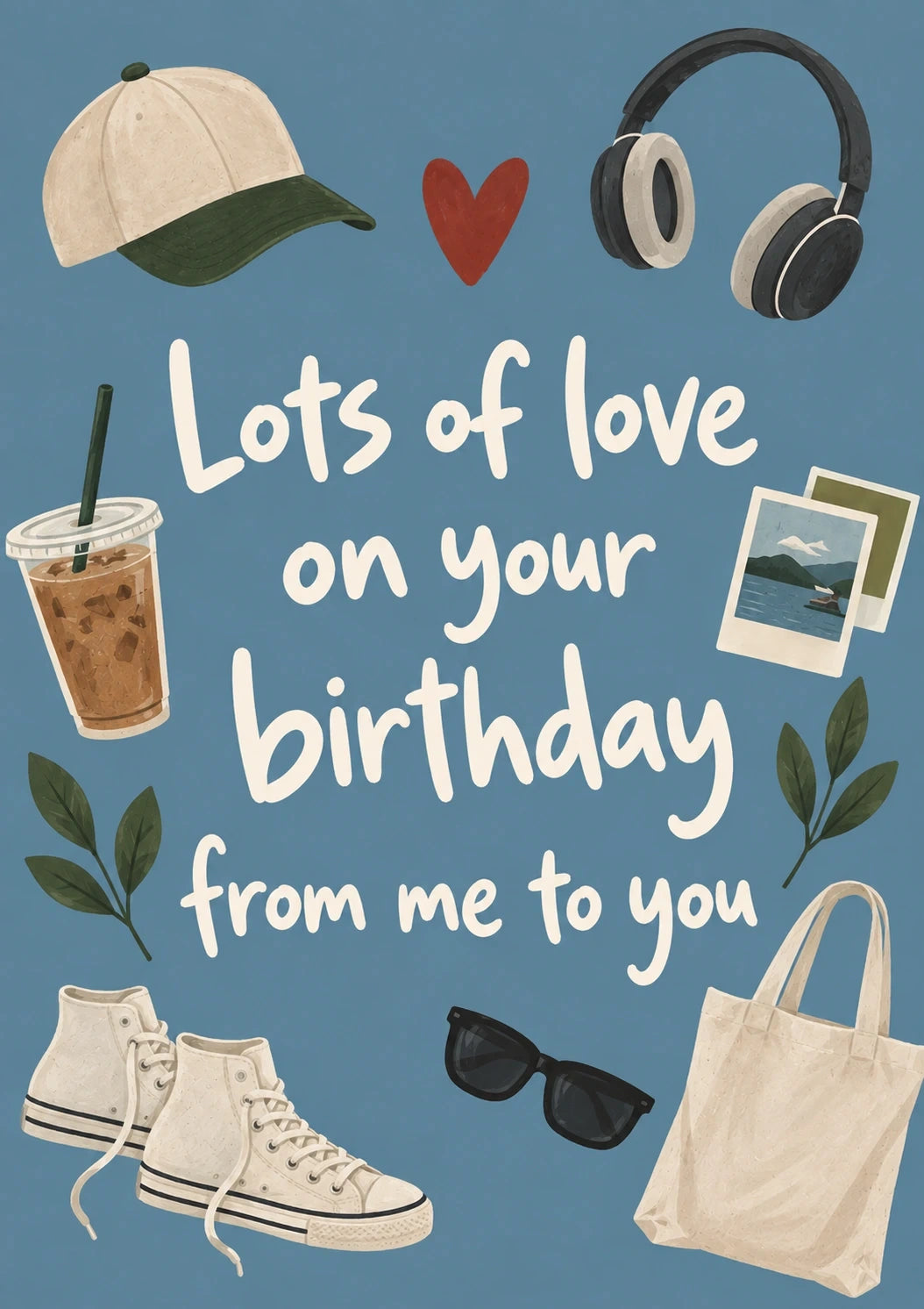 Birthdays - Personalised Card — with punch holes