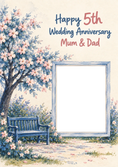 Load image into Gallery viewer, Anniversary - Personalised Card — with punch holes

