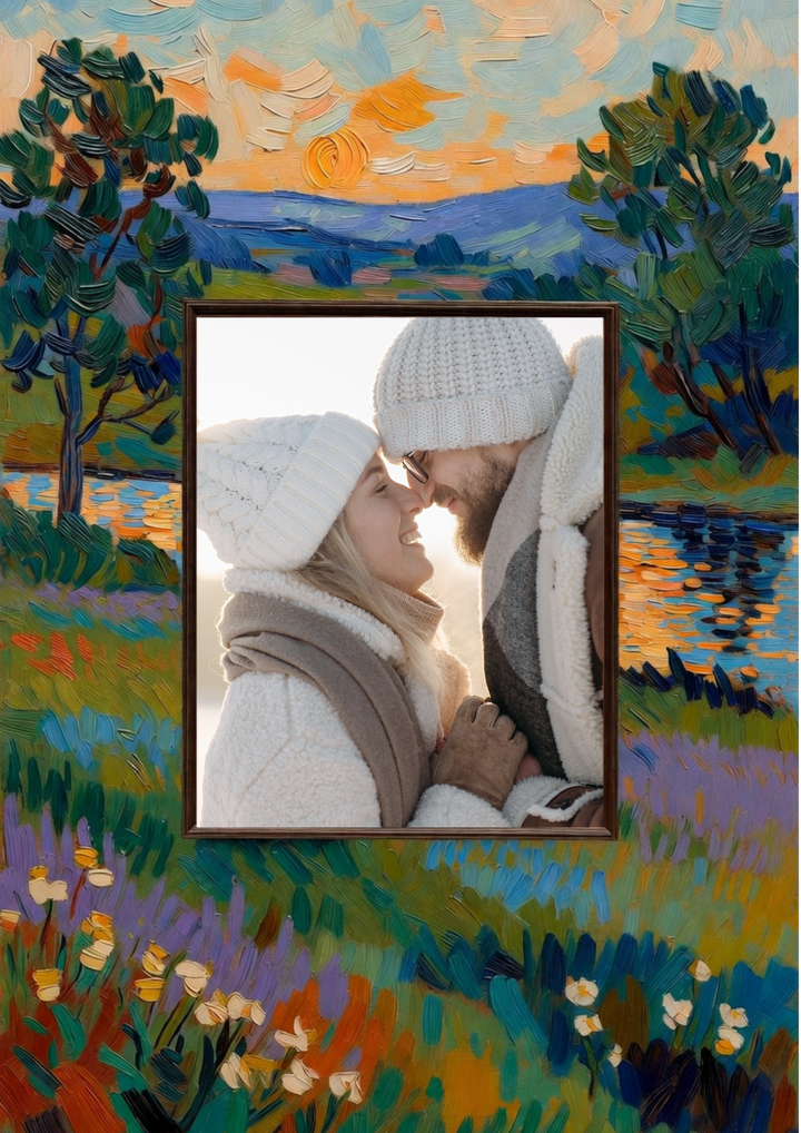 Romantic Keepsake Photo Upload Anniversary Card