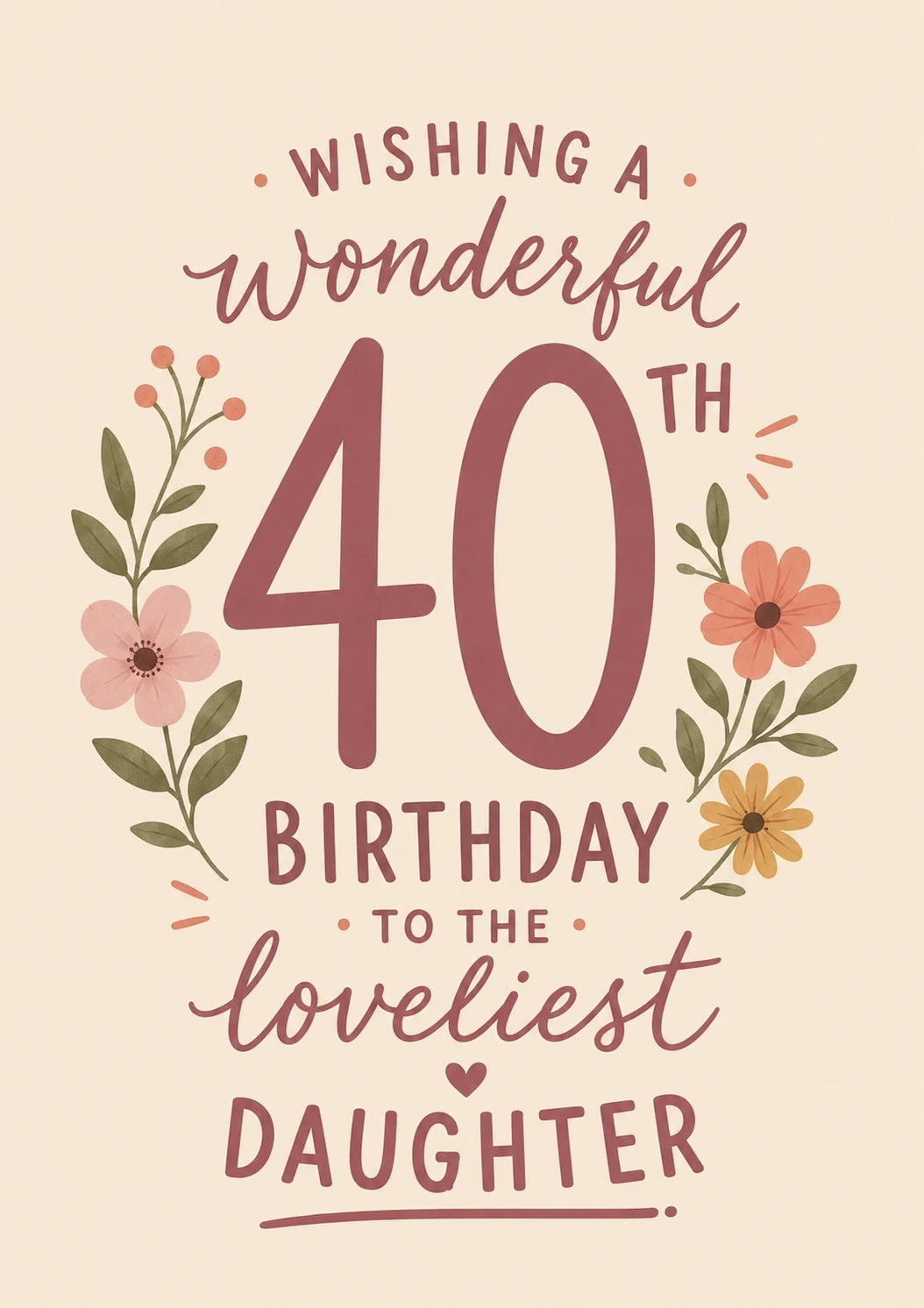 Birthdays - Personalised Card — with punch holes