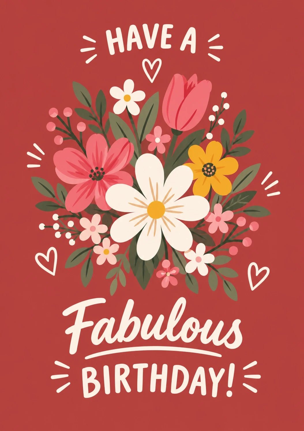 Birthdays - Personalised Card — with punch holes