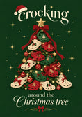 Load image into Gallery viewer, Funny Crocking Around the Christmas Tree Card
