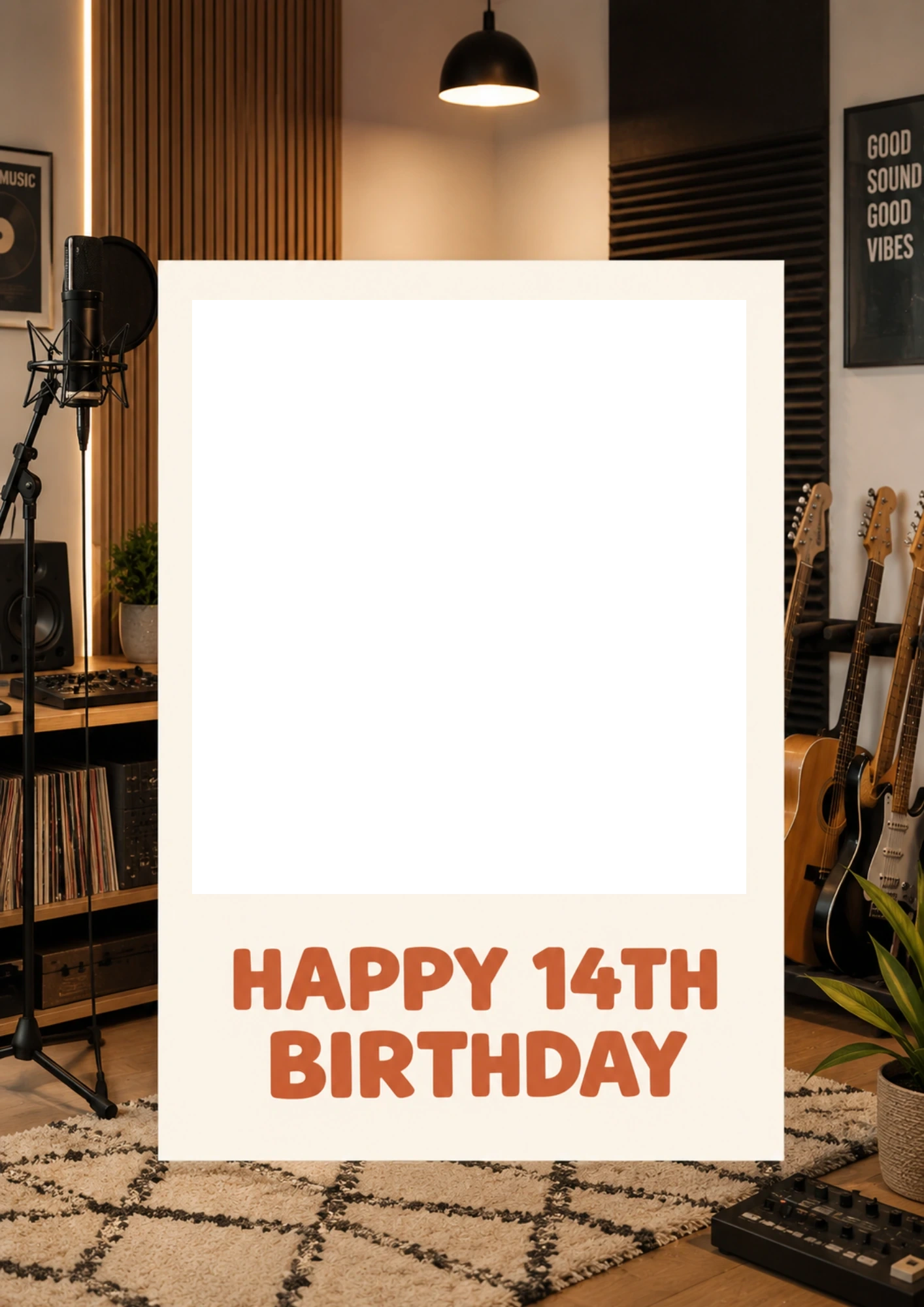 Birthdays - Personalised Card — with punch holes