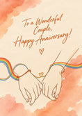 Load image into Gallery viewer, Anniversary - Personalised Card — with punch holes
