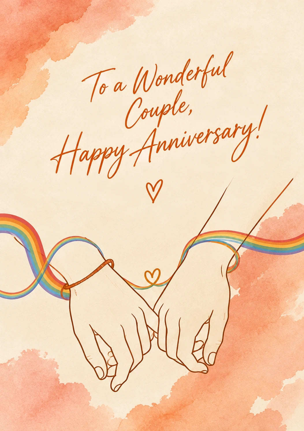 Anniversary - Personalised Card — with punch holes