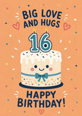 Load image into Gallery viewer, Birthdays - Personalised Card — with punch holes
