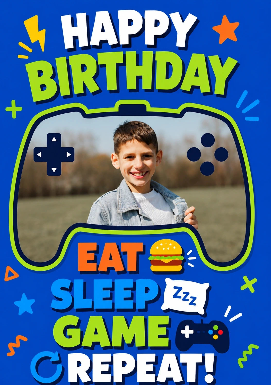 Birthdays - Personalised Card — with punch holes