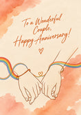 Load image into Gallery viewer, Rainbow Pinky Promise LGBTQ+ Anniversary Card
