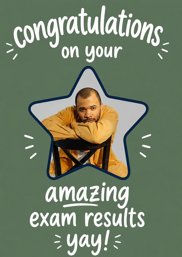 Congratulations on Your Amazing Results Photo Upload GCSEs Card