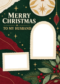 Load image into Gallery viewer, Christmas - Personalised Card — with punch holes
