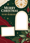 Load image into Gallery viewer, Merry Christmas To My Husband Photo Upload Christmas Card for Him
