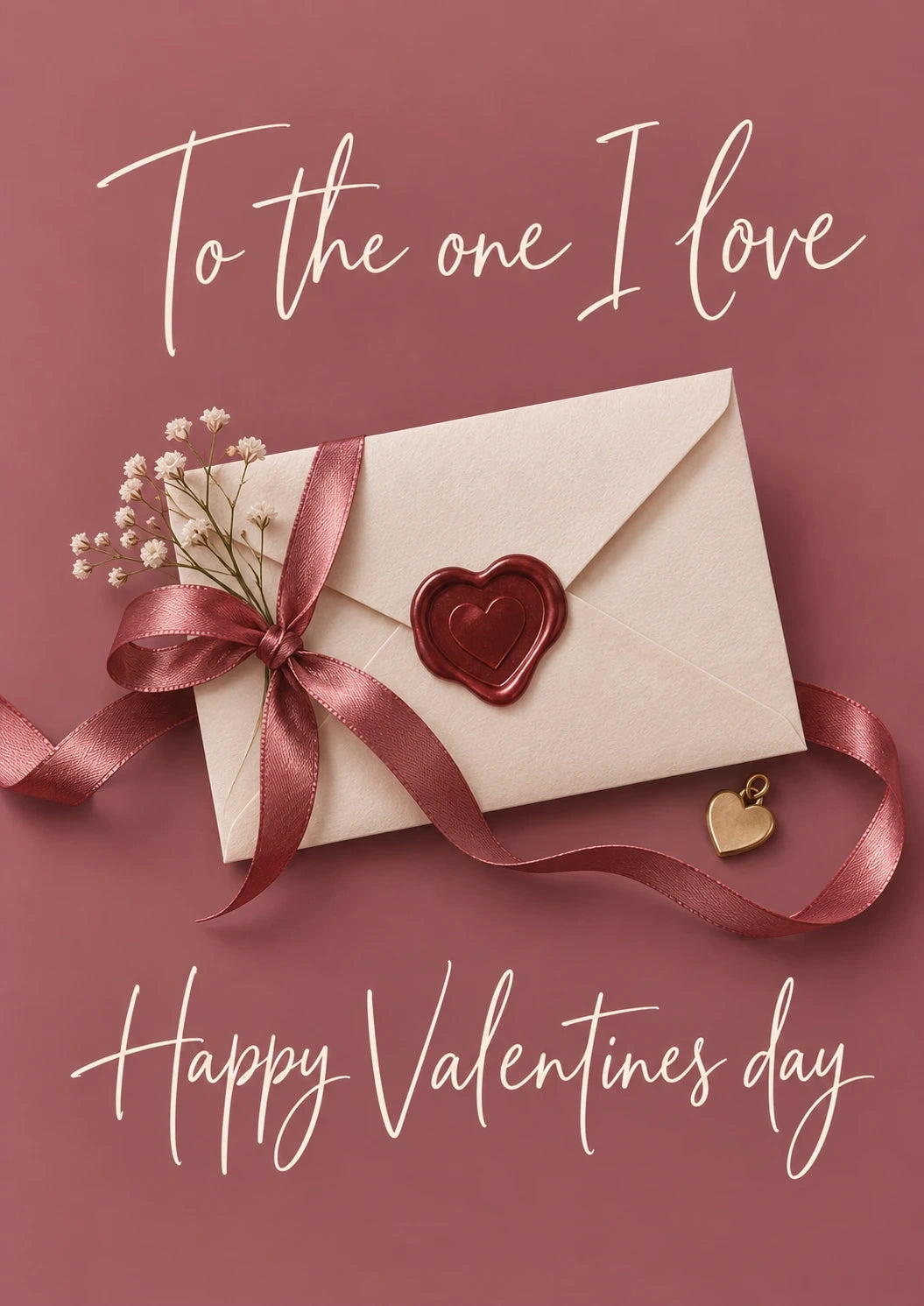 Valentine's day - Personalised Card — with punch holes
