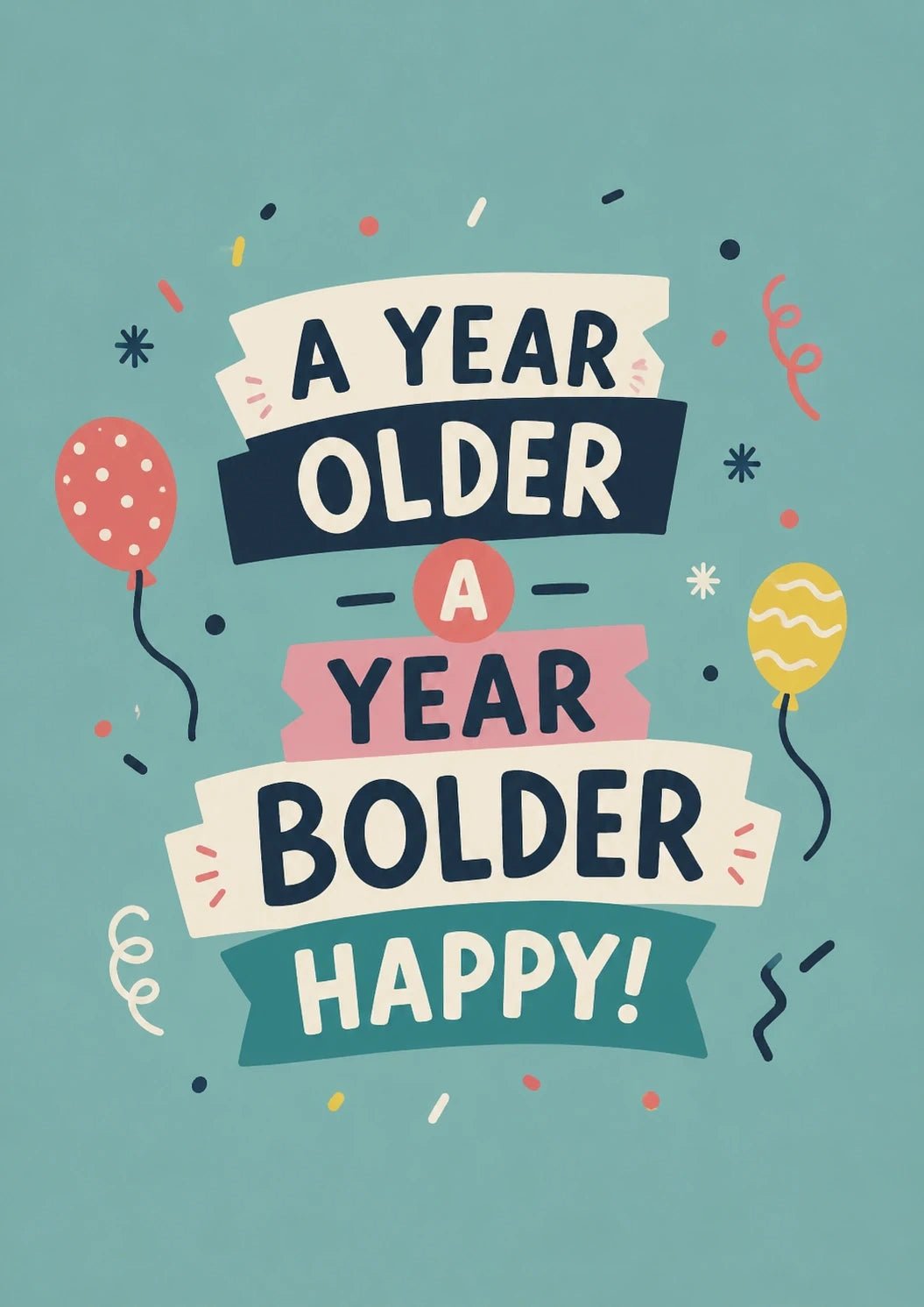 Birthdays - Personalised Card — with punch holes