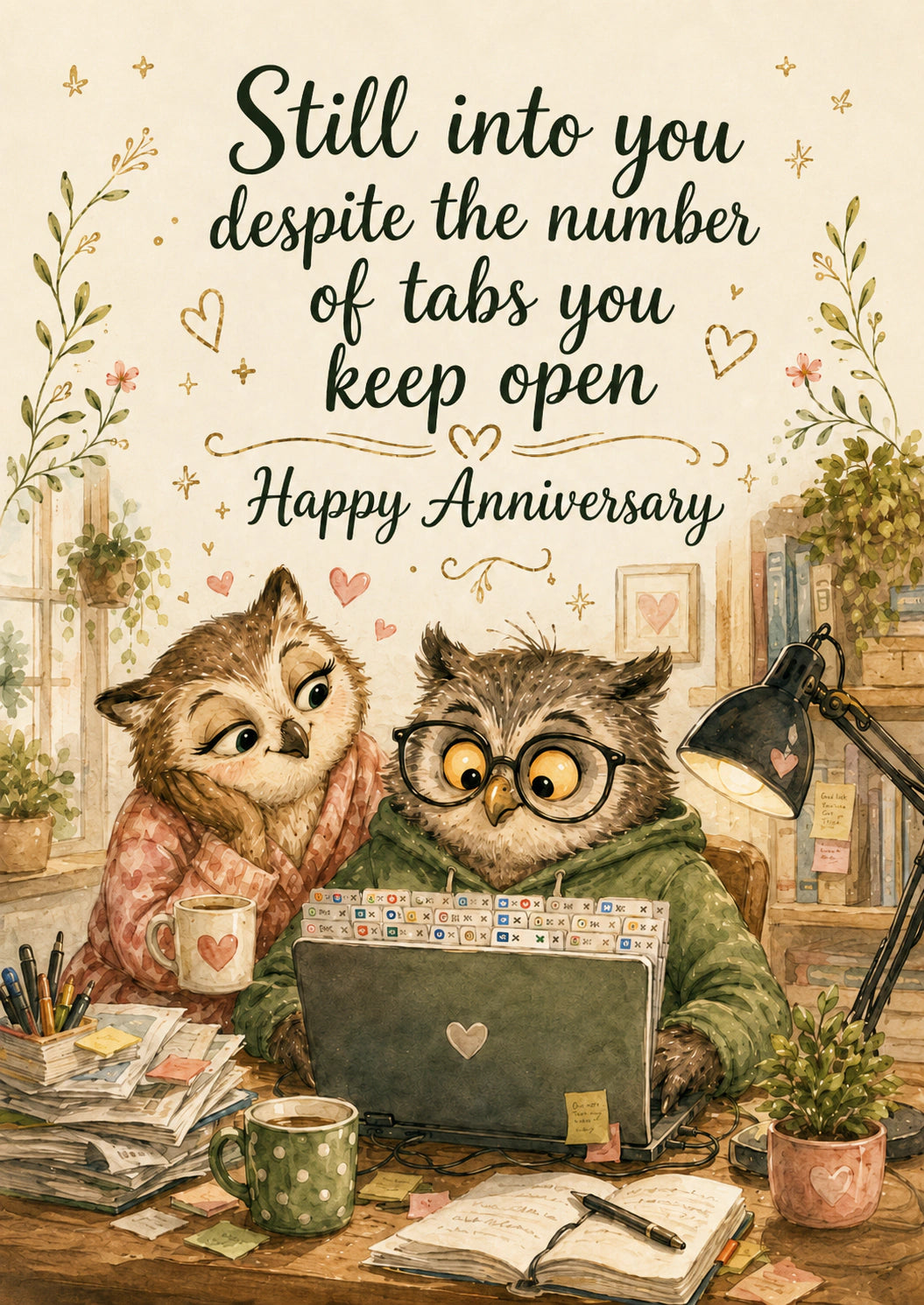 Anniversary Personalised Card